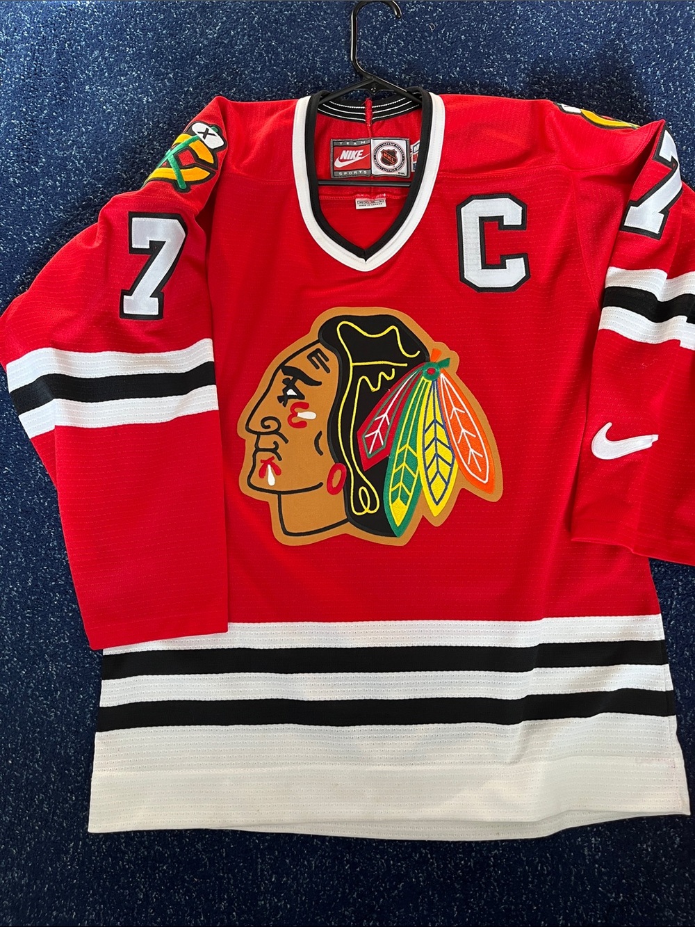 Chris Chelios Chicago Blackhawks Authentic Nike Jersey – Red – Size M